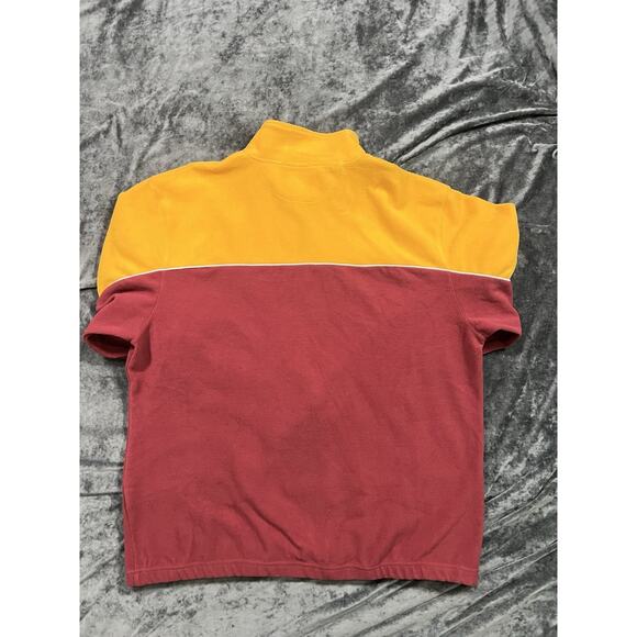 VTG Redskins Reebok Mens Pullover Fleece Burgundy/ Gold Quarter Zip Size 2XL - Picture 6 of 8